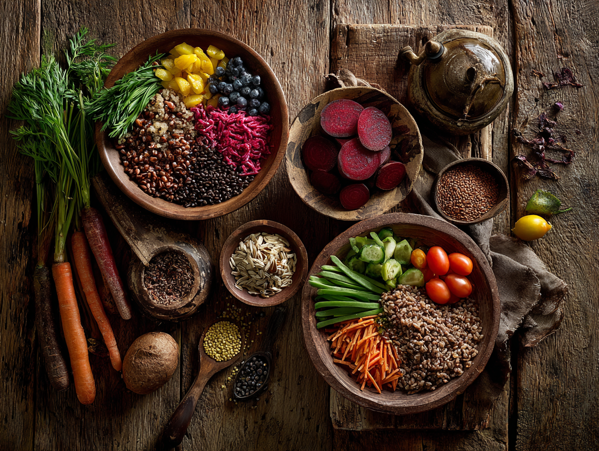 Familie preparând mese sănătoase împreună